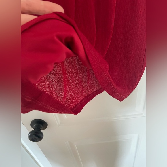 Zara sheer red dress size S - Picture 6 of 6